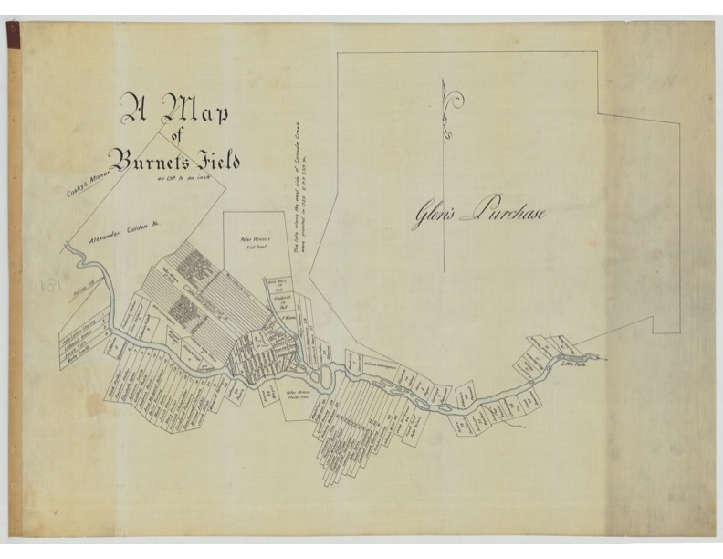 Map of Burnets Field from the NYS Archives