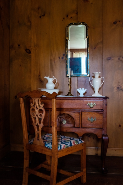 Herkimer Home State Historic Site desk with chair. Photo by Sarah Rogers
