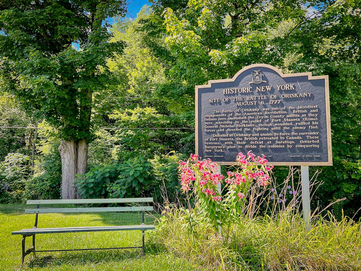 Historic New York: Site of the Battle of Oriskany, August 6, 1777. Photo by Mohawk Valley Today.