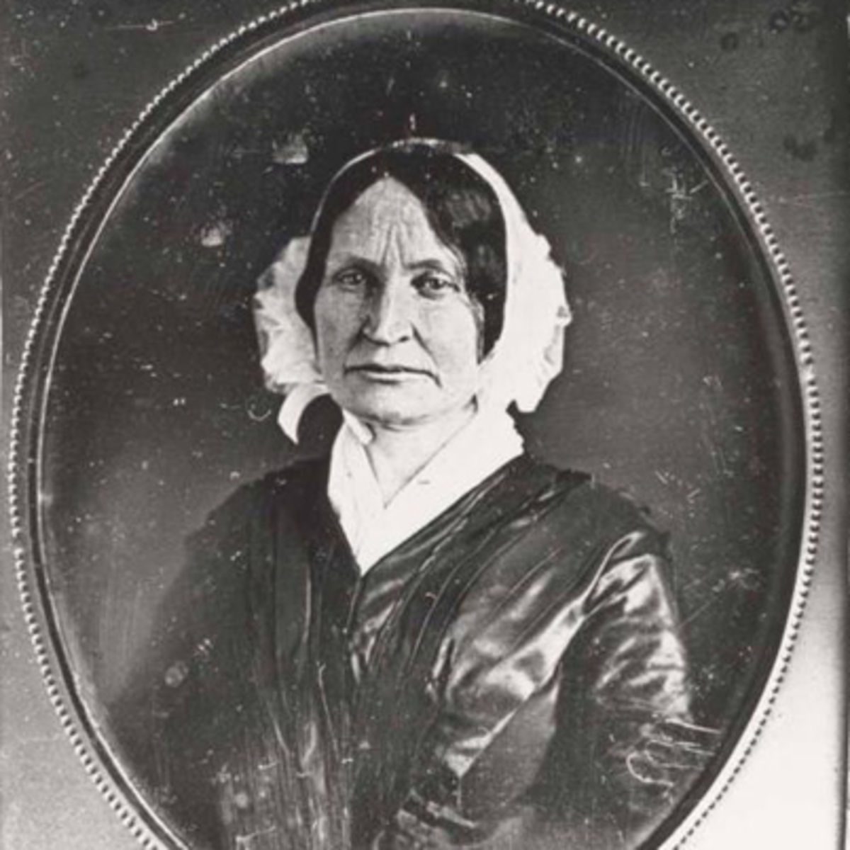 Mary Lyon 1797-1849, American pioneer in women's education. From a daguerrotype.