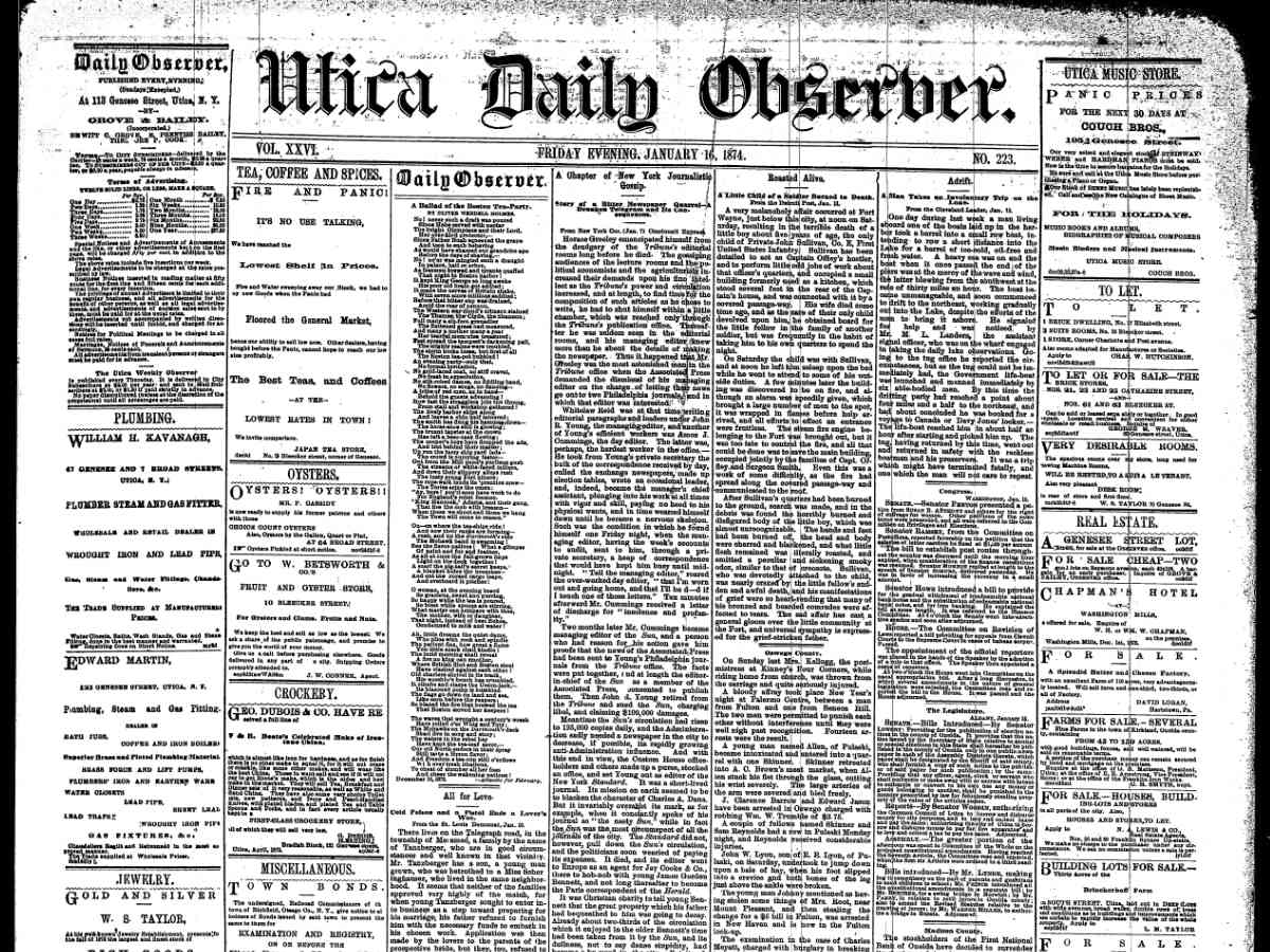Utica Daily Observer, Jan 16, 1874