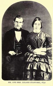 Mr. and Mrs. Leland Stanford, 1850.