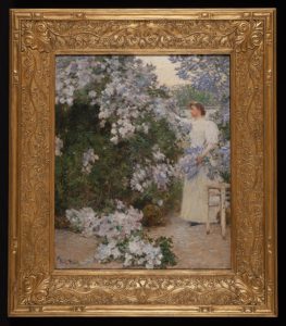 Mrs. Hassam in the Garden (1896), Childe Hassam (1859-1935). Oil on canvas. Collection of Fenimore Art Museum, Cooperstown, New York. Gift of Eugene V. and Clare E. Thaw Charitable Trust N0017.2023. Photograph by Richard Walker.