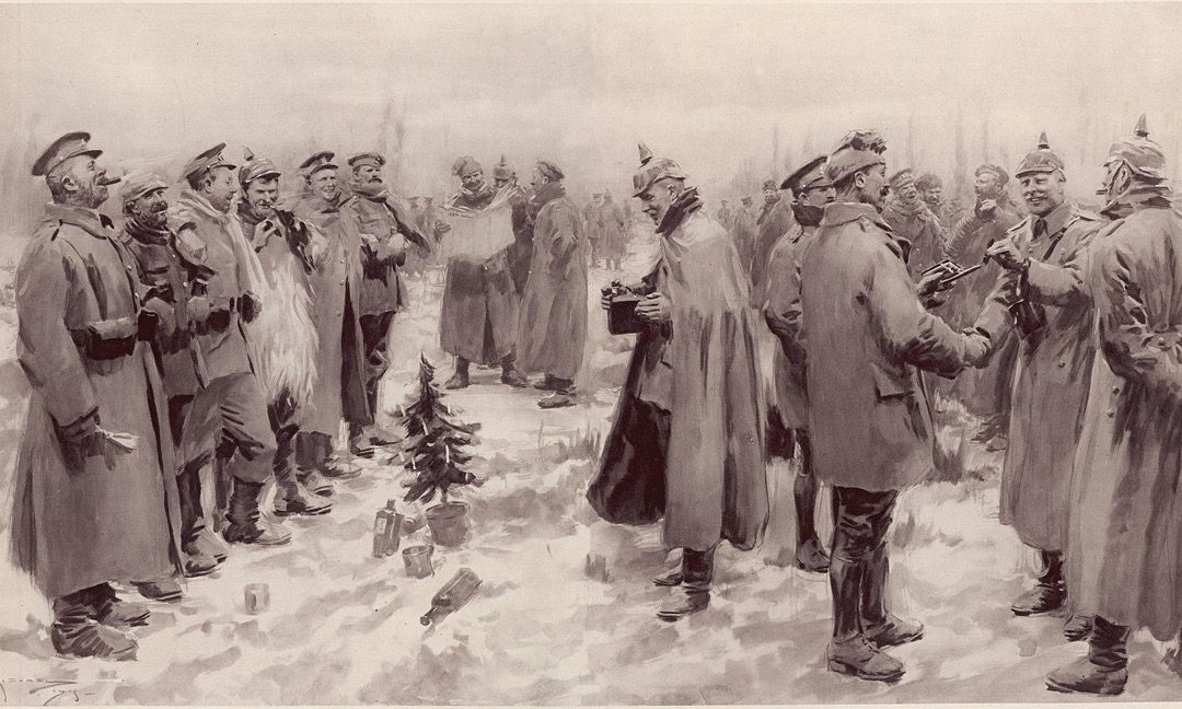 The Illustrated London News illustration of the Christmas Truce