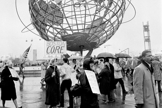 Members of National CORE organizations protest at the New York State World’s Fair, 1964