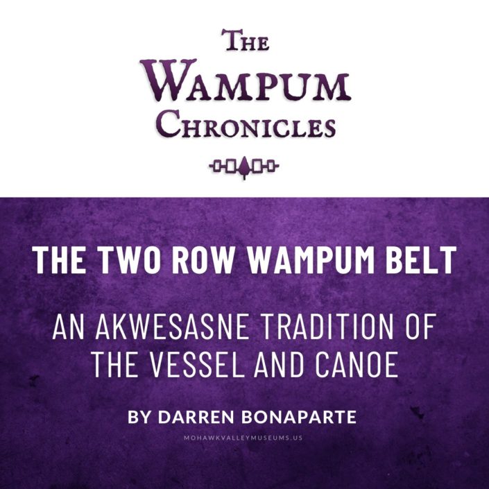 The Two Row Wampum Belt By Darren Bonaparte
