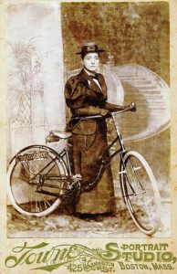 Annie Londonderry is the first woman to have cycled the world as early as in 1894–95.