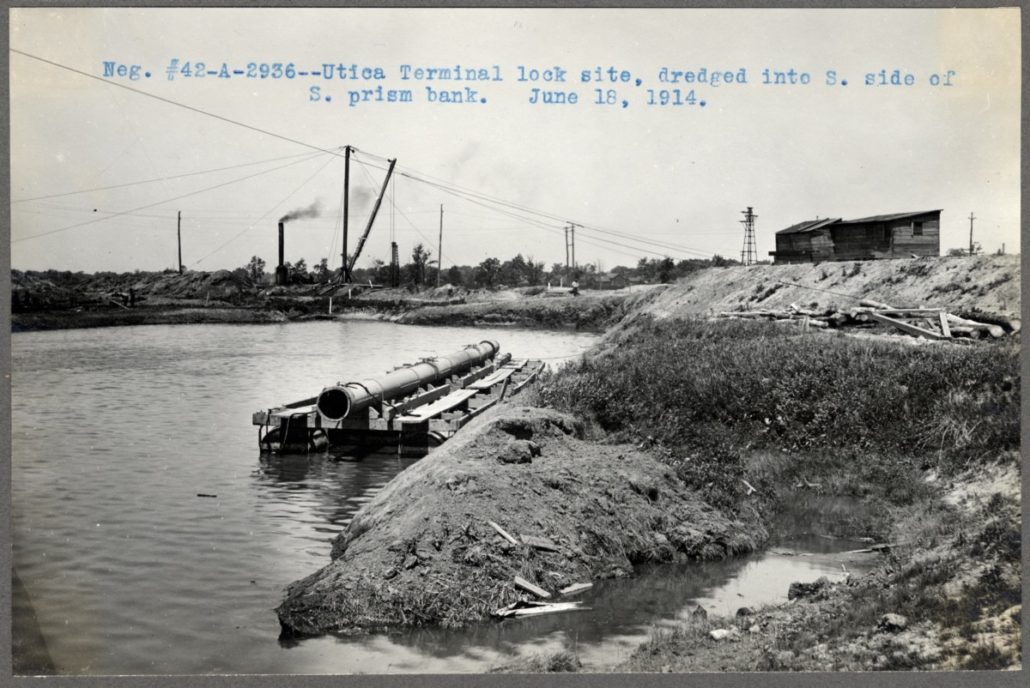 New York State Archives. New York (State). State Engineer and Surveyor. Barge Canal construction photographs. 11833-97. Contract 42A, p. 39, negative 2936.