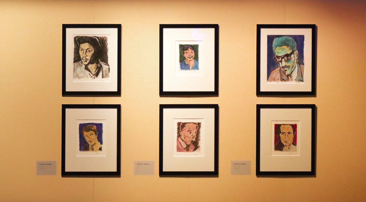 A selection of portraits from the exhibition Bob Dylan Remastered: Drawings from the Road, on view at Fenimore Art Museum in Cooperstown, N.Y. starting May 25. (Photo courtesy of PAN Art Connections)