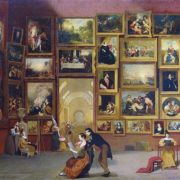 Susan Fenimore Cooper depicted with her father in the lower left. Samuel Finley Breese Morse, Public domain, via Wikimedia Commons