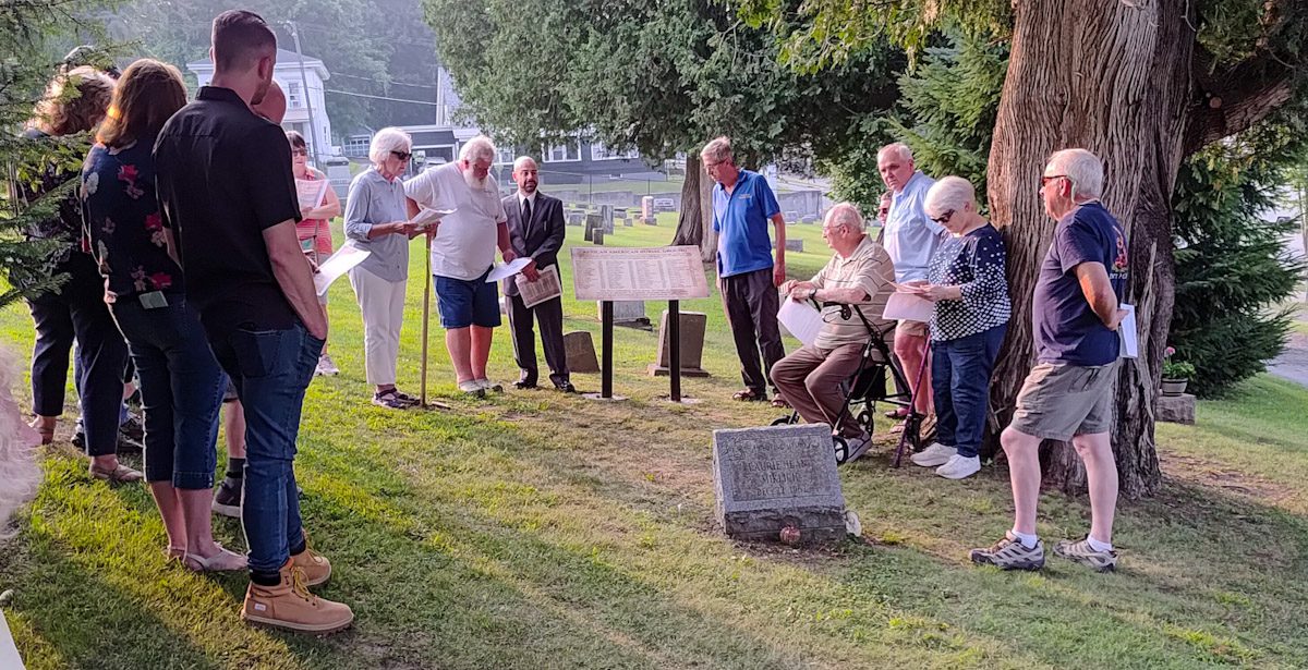 BURIAL GROUND SIGN PLACEMENT COMPLETES LONG PROJECT