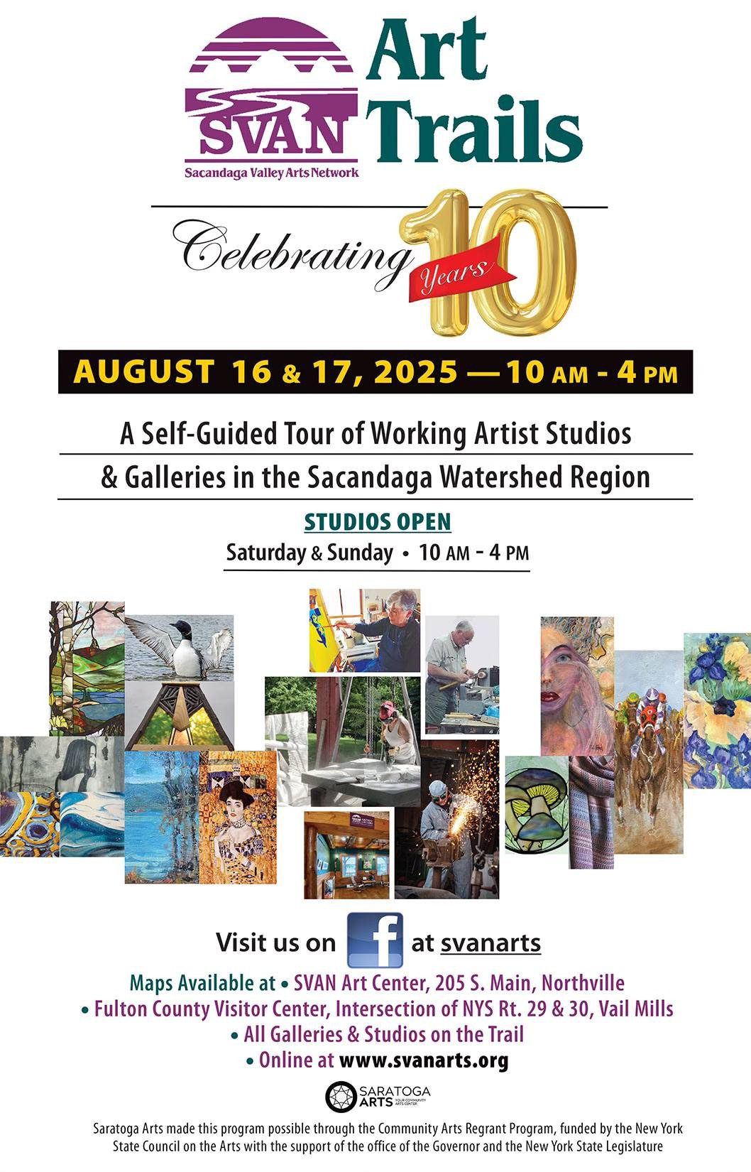 Multiple Gloversville Stops on Sacandaga Valley Arts Network 10th Anniversary of Art Trails