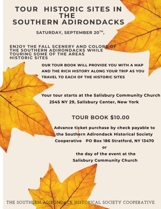 Tour of Historic Sites in the Southern Adirondacks