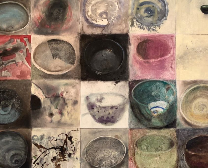 Jody Hojin Kimmel, Senseim The Study of One Thing, pastel, ink, pencil, charcoal, pigment on paper