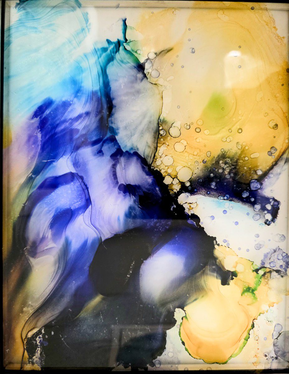 Nova, alcohol ink by Lisa Gutta