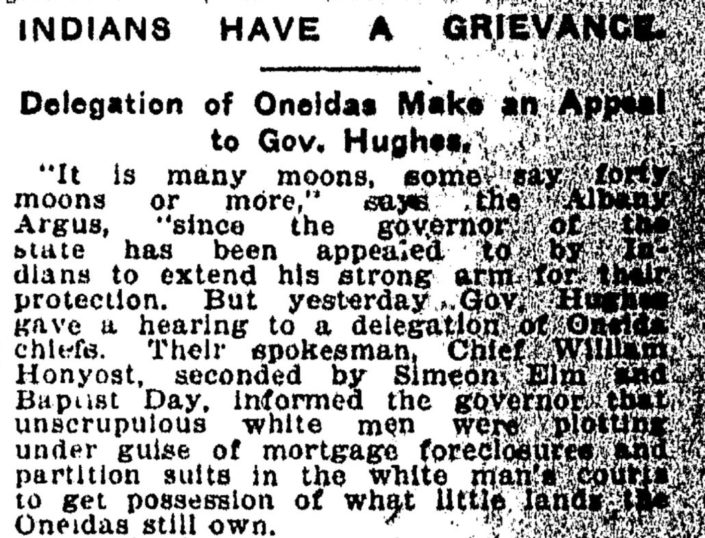 The Utica Daily Press article on October 17, 1907. Source: NYS Historic Newspapers.