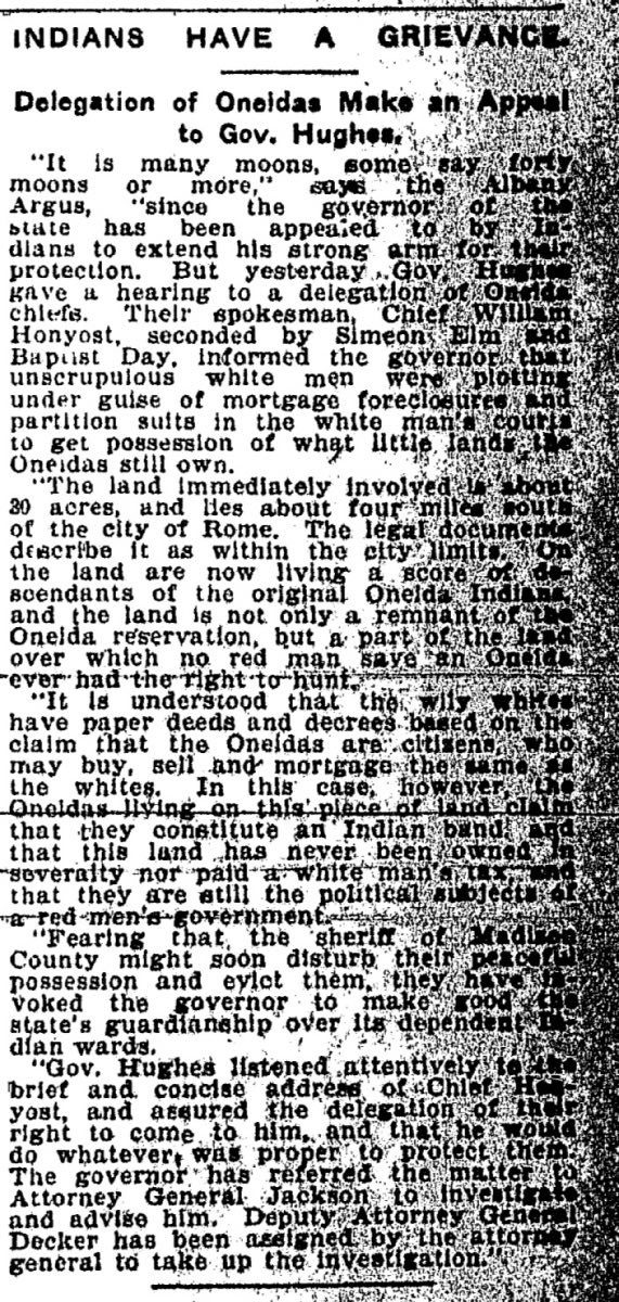 The Utica Daily Press article on October 17, 1907. Source: NYS Historic Newspapers.