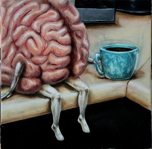 Parenthood, oil on canvas by Janelle Krause