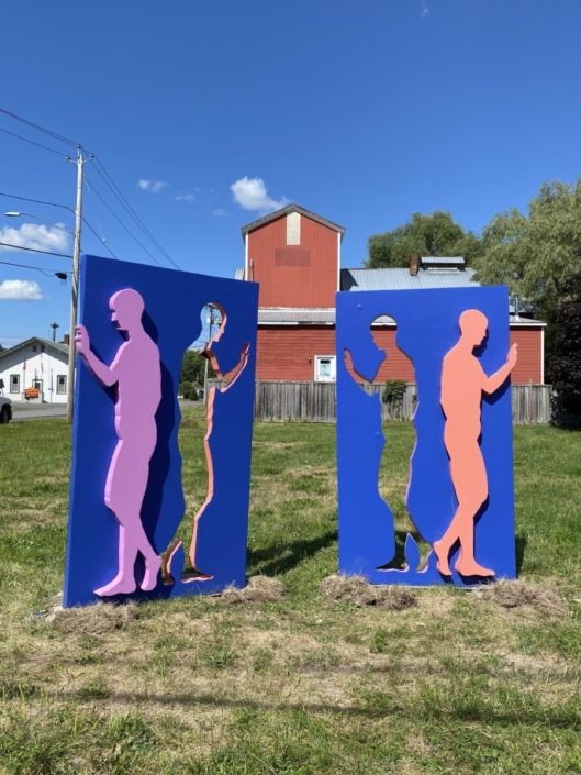 Justin Como. Dialogue Displaced [Foam and paint]