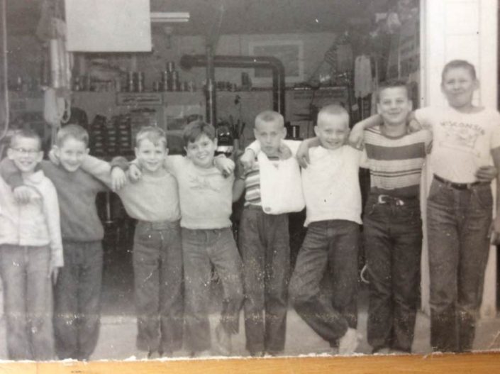 Manheim youth pictured in front of Cecconi’s Marine in the late-1950s. Manheim youth pictured in front of Cecconi’s Marine in the late-1950s.
