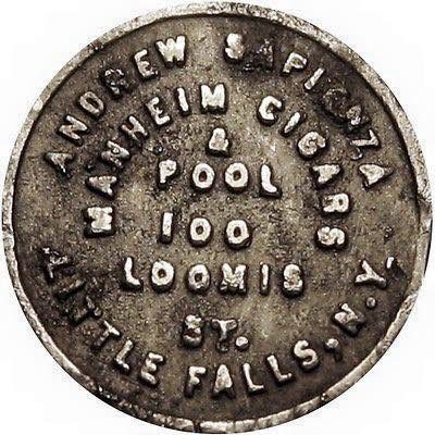 Andrew Sapienza metal medallion