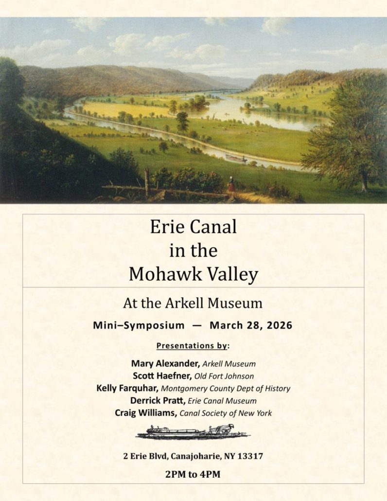 Erie Canal in the Mohawk Valley at the Arkell Museum Erie Canal in the Mohawk Valley at the Arkell Museum
