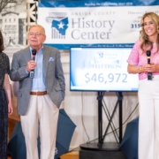 Telethon hosts Rebecca McLain, Joe Kelly, and Morgan Mielnicki (left to right), 2025, photo by Mark DiOrio, Momentworks Photography