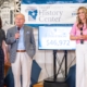 Telethon hosts Rebecca McLain, Joe Kelly, and Morgan Mielnicki (left to right), 2025, photo by Mark DiOrio, Momentworks Photography