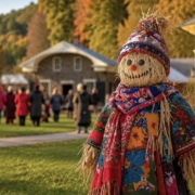 Fenimore Farm and Country Village With Scarecrow