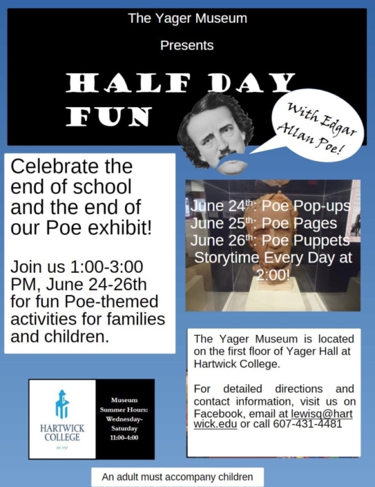 Hartwick College Community Event: Summer Fun at the Yager Museum