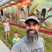 The Stephens family on the 2025 scavenger hunt.