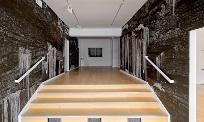 Richard Barlow, Time Isn’t After Us, Chalk on blackboard paint, 156″ x813″ (approx.), 2026 Richard Barlow, Time Isn't After Us, Chalk on blackboard paint, 156" x813" (approx.), 2026