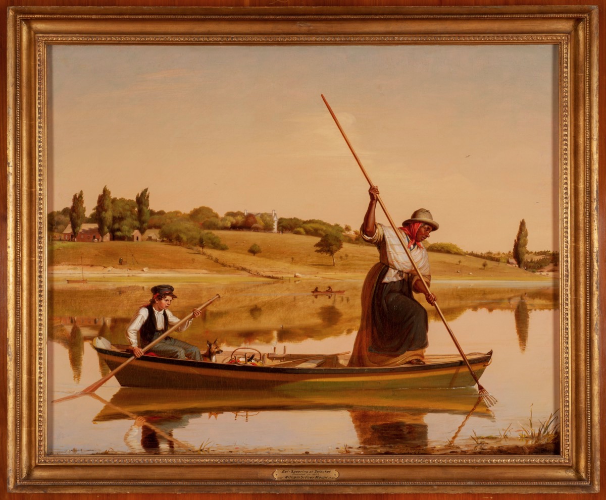 Eel Spearing at Setauket, 1845, William Sidney Mount, oil on canvas, Fenimore Art Museum, Cooperstown, New York, Gift of Stephen C. Clark. N0395.1955. Photograph by Richard Walker